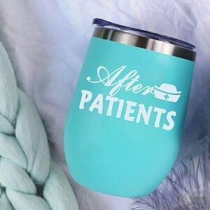 Teal Tumbler with Lid Nurse Gift